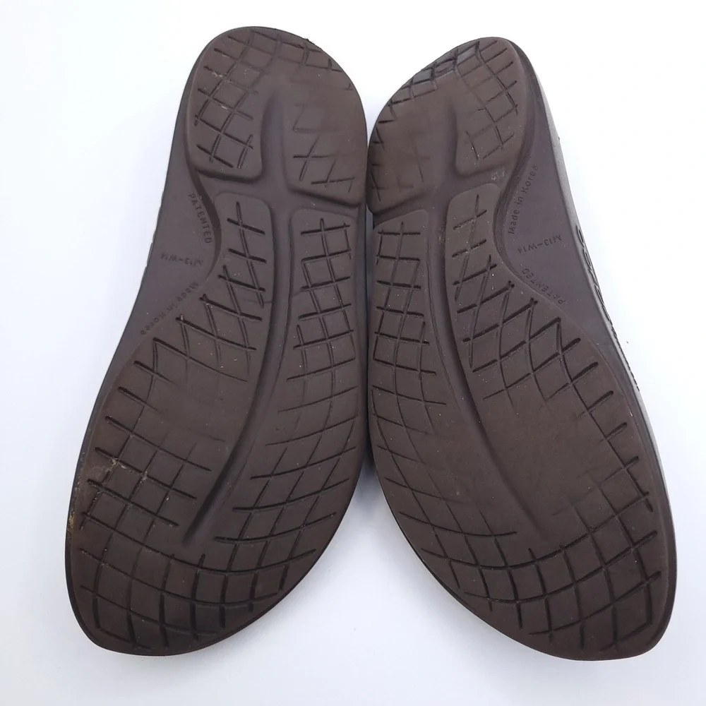 OOFOS Ooahh Recovery Slide Mens Size 13 Women 14 Mocha Brown Comfort Lightweight